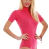 Tiara Galiano cotton bodysuit with mock neck and bikini coverage, smooth for a clean everyday line.