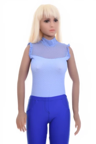 Tiara Galiano cotton bodysuit with lace trim and bikini coverage, a soft base layer that shows a little.