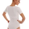 Tiara Galiano cotton T-shirt bodysuit with scoop neck, a breathable layer under everything.