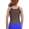 Tiara Galiano mesh bodysuit with spaghetti straps and scoop neck, a fine lightweight base layer.