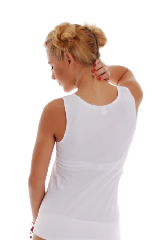 Soft breathable cotton tank with wide flat straps that cover a bra strap, slim with a little stretch.