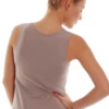 Breathable cotton tank with wide straps and a low scoop, a reliable everyday staple with an easy pull-on shape.