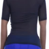 Breathable mesh tee with a close slim cut, short sleeves and a soft scoop neckline for everyday wear.