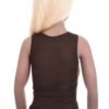 Breathable textured mesh tank with wide flat straps and a low scoop, light to layer over a bralette or alone.