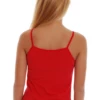 Women's cotton-blend camisole with a scoop neckline and thin straps, soft and slim for everyday wear.