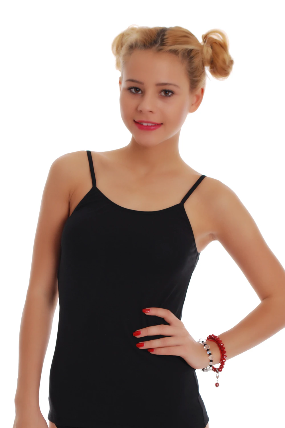 Cotton-blend scoop-neck camisole, a fine everyday layer to wear under a shirt or on its own in warm weather.