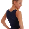 Women's cotton tank with a scoop neck and wide straps, a soft breathable everyday slim layer.