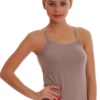 Delicate cotton-blend scoop camisole with fine straps, a close slim everyday layer that keeps its shape washing.
