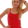 Delicate cotton scoop-neck camisole, a soft slim layer to wear under a knit or on its own in warm weather.
