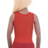 Open-knit mesh tank with a close slim fit and wide straps, a breathable warm-weather layer with a little stretch.