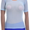 Open-knit mesh tee with a close ventilated line and short sleeves, an airy everyday warm-weather layer.