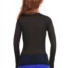 Open-knit mesh tee with a close ventilated line and long sleeves, an easy everyday layer for cooler days.