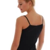 Slim soft cotton camisole with a low scoop and thin straps, breathable against the skin with an easy pull-on shape.