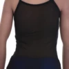 Slim open-knit mesh camisole with a low scoop and thin straps, ventilated and light with an easy pull-on shape.