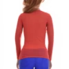 Slim ventilated mesh tee with a scoop neckline, soft stretch and long sleeves for an airy everyday shape.