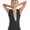 Warm wool-blend tank that holds body heat while letting the skin breathe, slim with wide flat straps and stretch.
