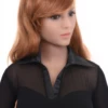 Black cotton-and-mesh bodysuit with V-neck and brazilian back, under a blazer or with tailored trousers.