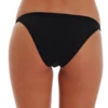 Black wool-blend bikini briefs by Tiara Galiano, knitted to hold warmth with a high leg and low rise.