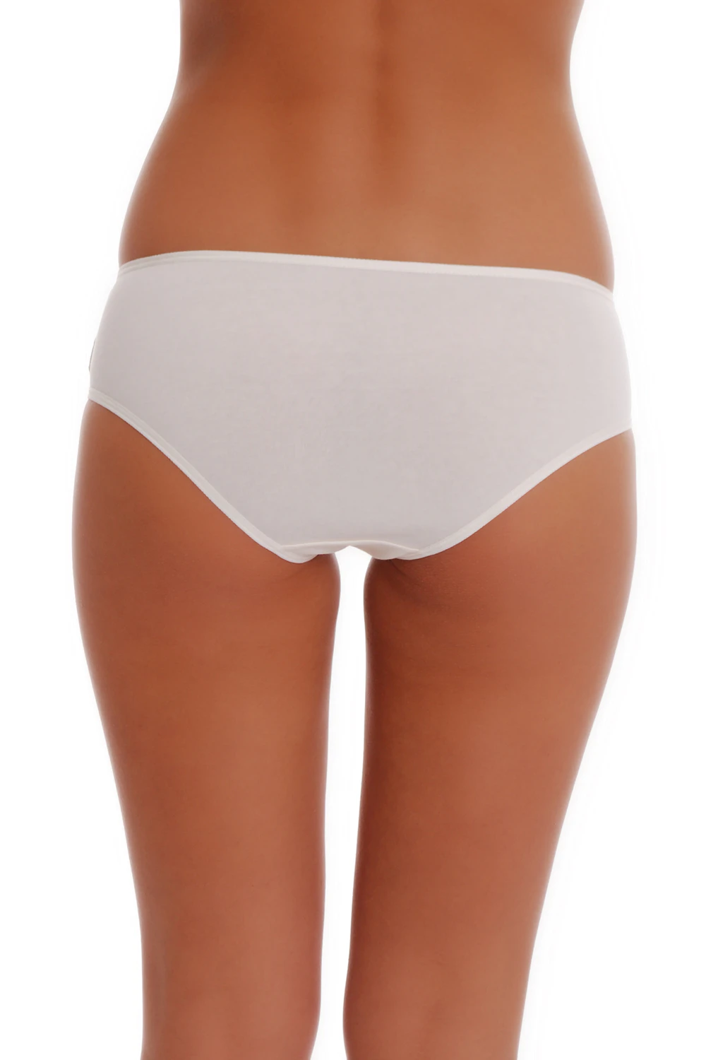 Breathable cotton bikini briefs with classic mid coverage and a high leg line for daily wear.