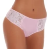 Breathable cotton bikini briefs with a wide decorative lace back and a comfortable high leg.