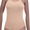 Breathable cotton bodysuit with hook-and-eye closure and brazilian back, soft and easy against the skin.