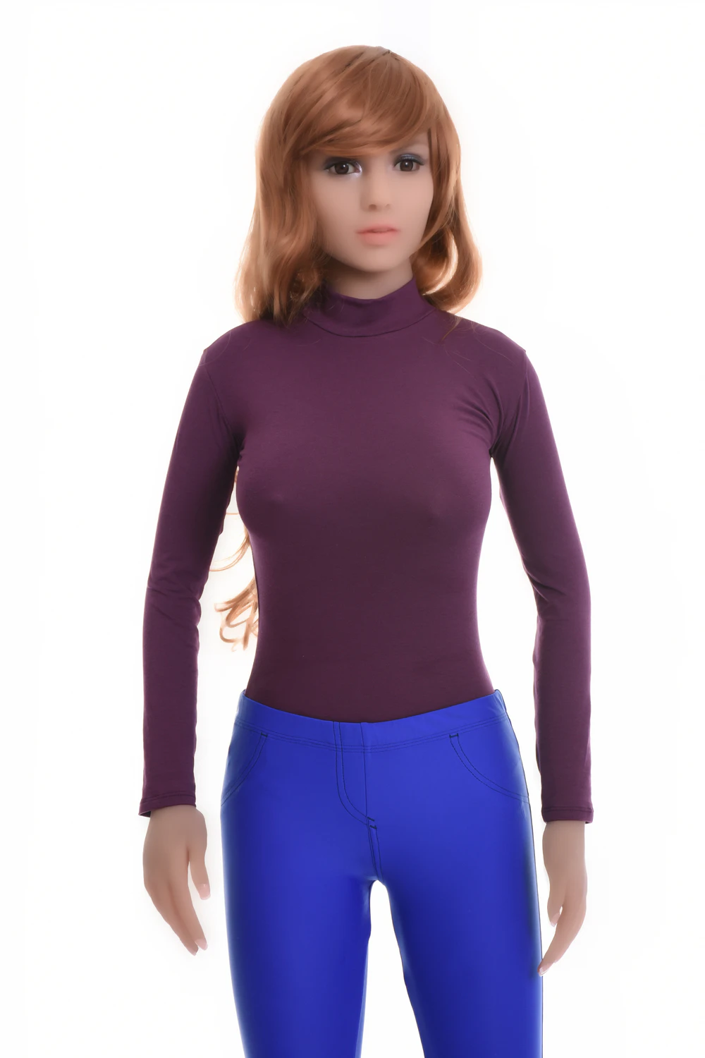 Breathable cotton bodysuit with close polo fit and finished neckline for smooth layering under a jacket.