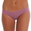 Breathable cotton-and-lace Brazilian briefs with small hip bows and a low, open hip line.