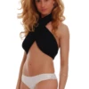 Breathable cotton-and-lace Brazilian briefs by Tiara Galiano that sit low for an open feel.