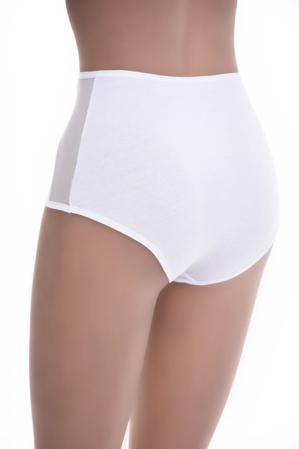 Breathable high-rise cotton-blend briefs with a wide waistband that holds without digging in.