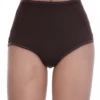 Breathable high-waisted cotton briefs cut high at the waist with full back coverage and a wide band.