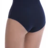Breathable high-waisted cotton briefs with full back coverage, a smoothing high-rise everyday pair.