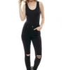 Breathable sleeveless cotton bodysuit with hook-and-eye closure and brazilian back, holds its shape.