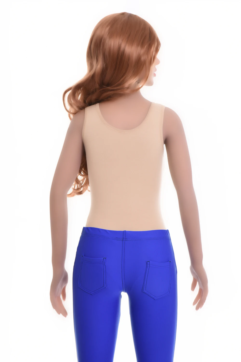 Breathable sleeveless cotton bodysuit with hook-and-eye closure and brazilian back, holds its shape.