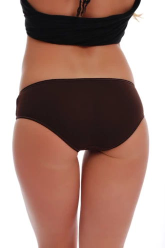 Classic cotton bikini briefs with a low hip rise and slim flat waistband for everyday wear.