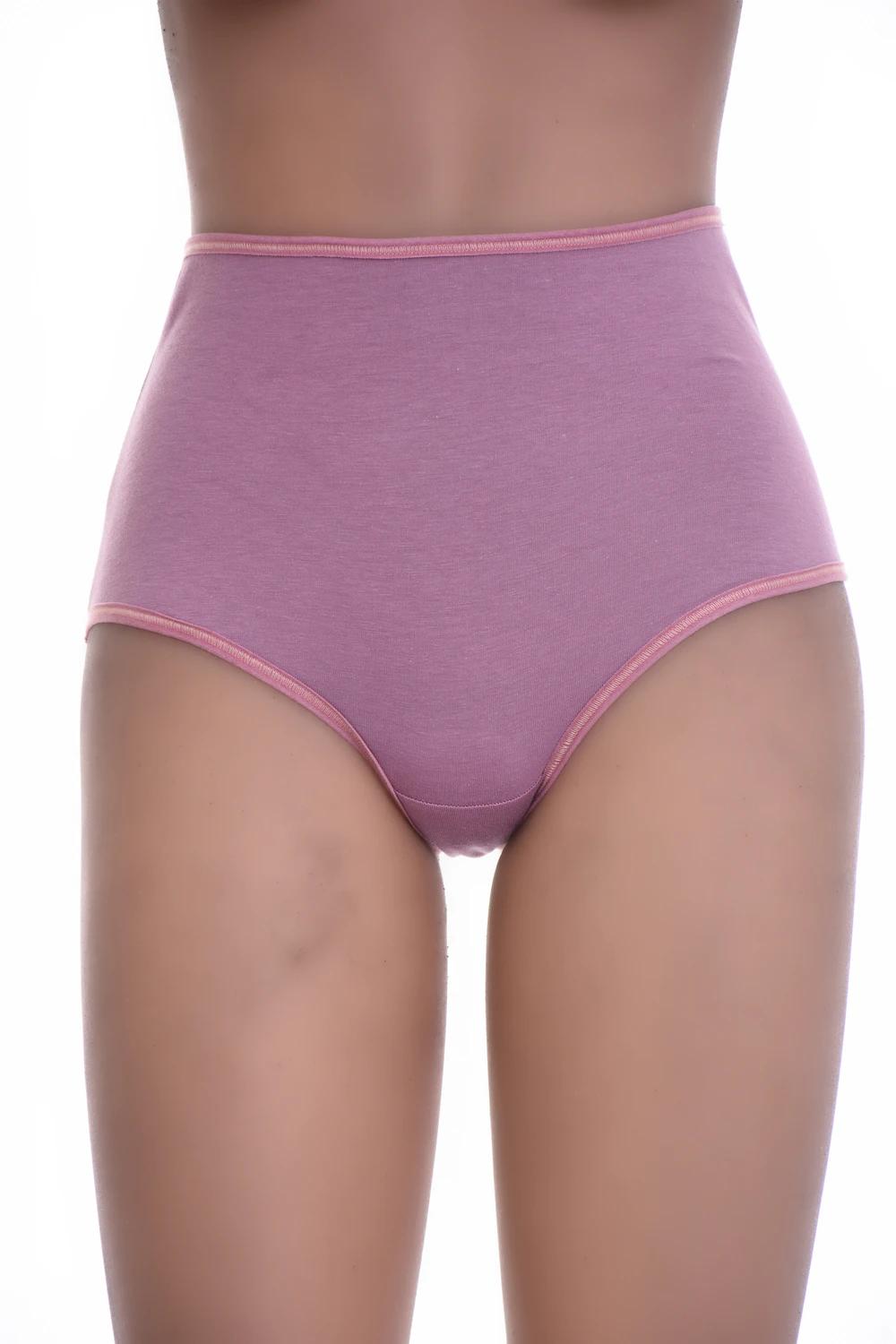 Comfortable cotton high-rise briefs by Tiara Galiano with full back coverage for a tucked-in line.