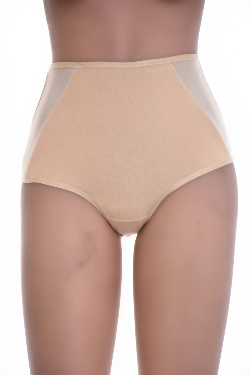 Comfortable high-rise cotton-blend briefs by Tiara Galiano that hold over the stomach without digging.