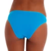 Smooth cotton bikini briefs with a single floral lace inset on one hip and a high leg.