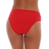 Cotton bikini briefs from Tiara Galiano with floral lace side insets, a high leg and mid rise.