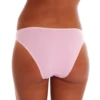 Cotton bikini briefs with a lace triangle set into one hip and a slim waistband that sits flat.
