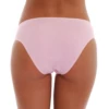 Cotton bikini briefs by Tiara Galiano with floral lace triangle insets at both hips.