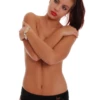 Cotton bikini briefs from Tiara Galiano with lace side insets, a high leg and slim waistband.
