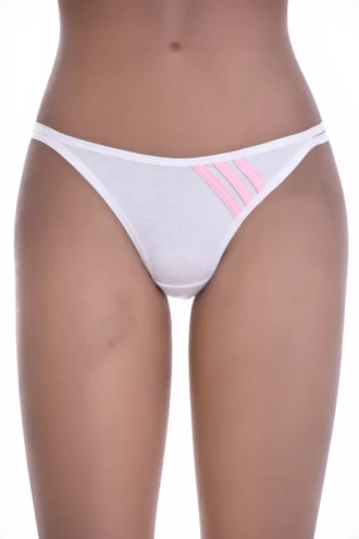 Cotton bikini briefs by Tiara Galiano with a high leg and low rise in a soft, breathable blend.