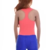 Sleeveless cotton-blend bodysuit with racerback, freeing the shoulders for a clean active line.
