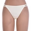 Cotton-blend thong in a clean solid finish with a slim back, an everyday breathable basic.