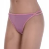 Soft cotton-blend thong sitting low on the hip, a simple breathable basic with no lace trim.
