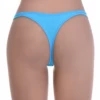Cotton-blend thong with minimal coverage and no trim, a simple comfortable pick for daily wear.
