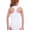 Tank-style cotton-blend bodysuit on wide comfortable straps with bikini-coverage bottom for everyday wear.