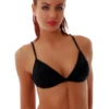 Breathable cotton-blend bra with molded cups and a rounded neckline, a simple everyday staple in neutral shades.