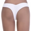 Smooth cotton Brazilian panties low on the hip with open sides, a comfortable breathable everyday pair.