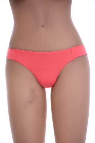 Smooth cotton Brazilian panties low on the hip with open sides and no trim, a comfortable everyday staple.